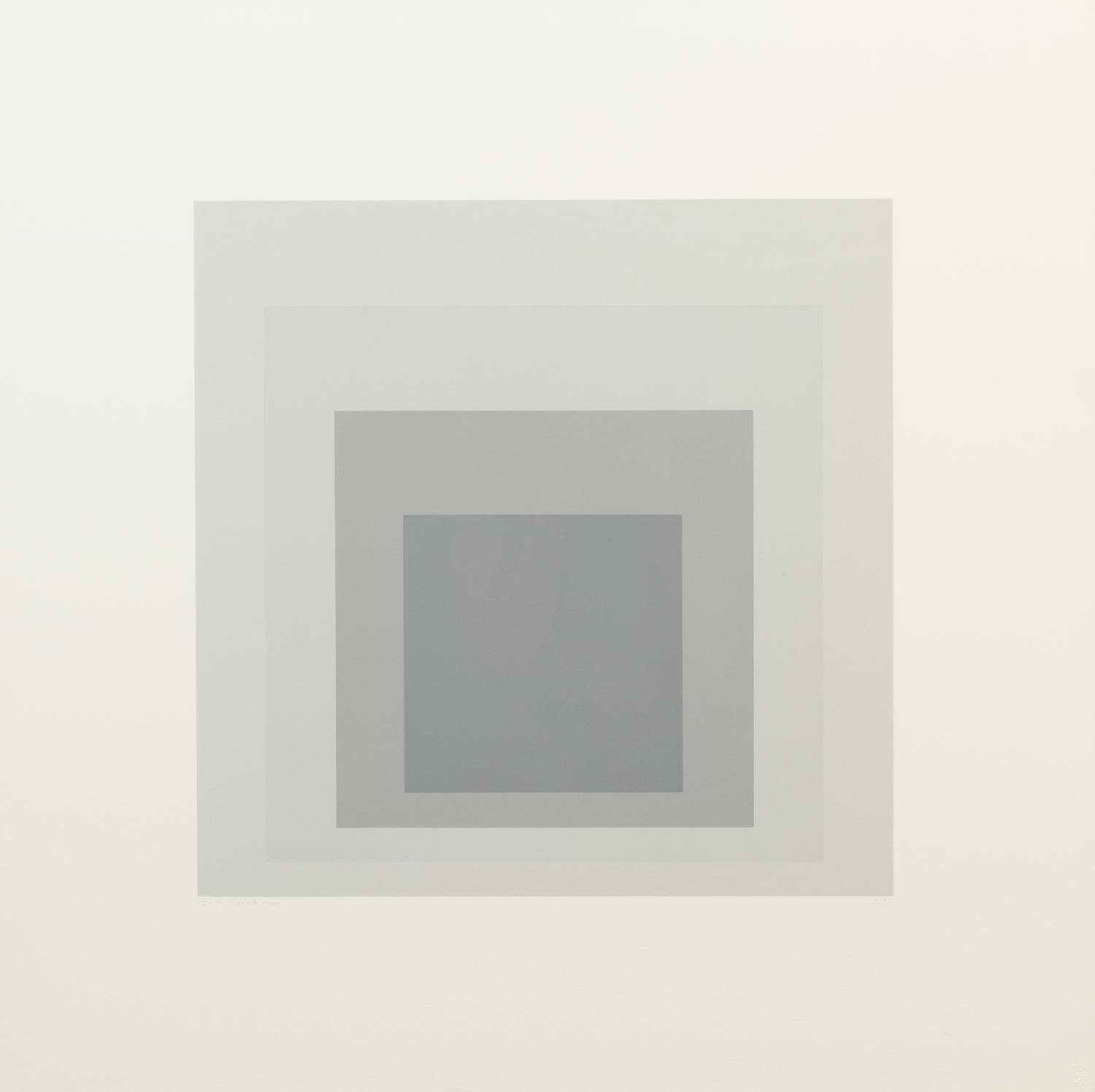 Josef Albers, (American/German, 1888-1976), I-S LXXIIa and I-S LXXIIb, 1972