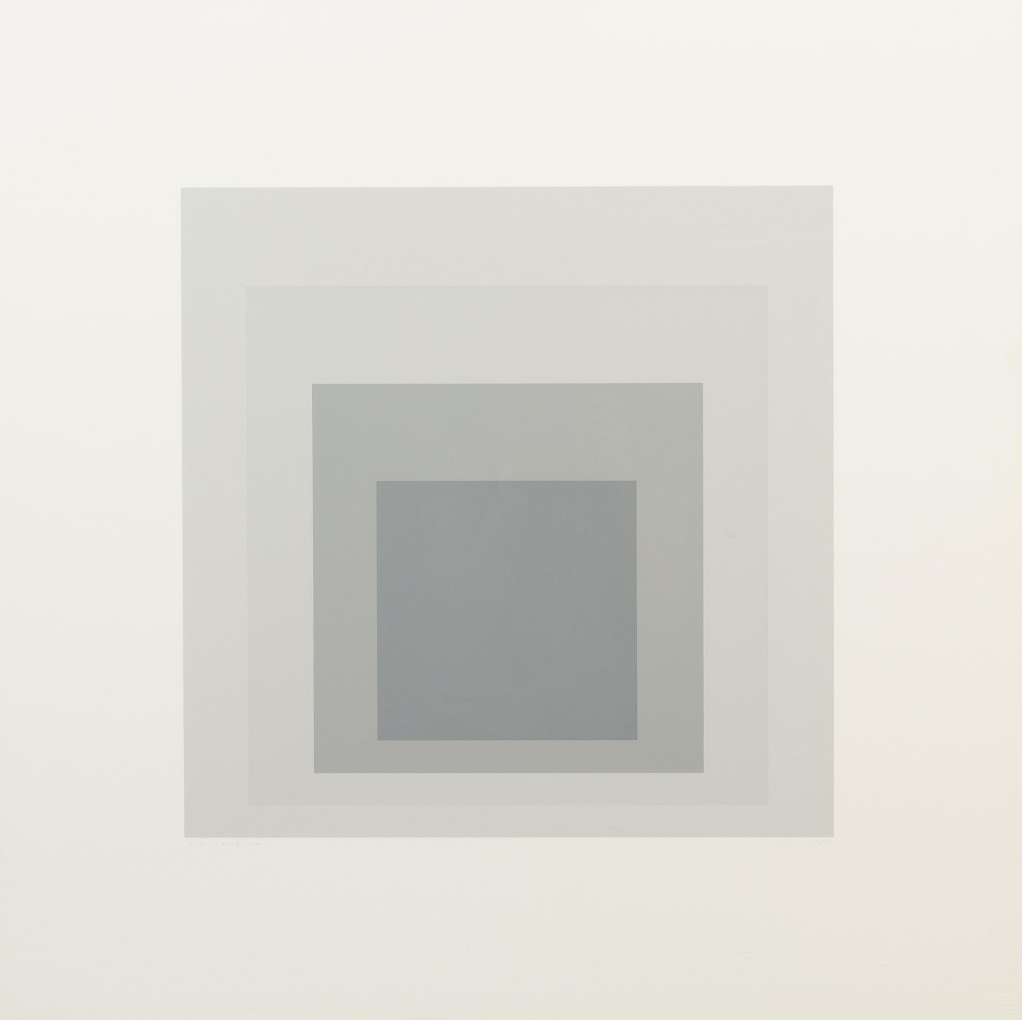 Josef Albers, (American/German, 1888-1976), I-S LXXIIa and I-S LXXIIb, 1972
