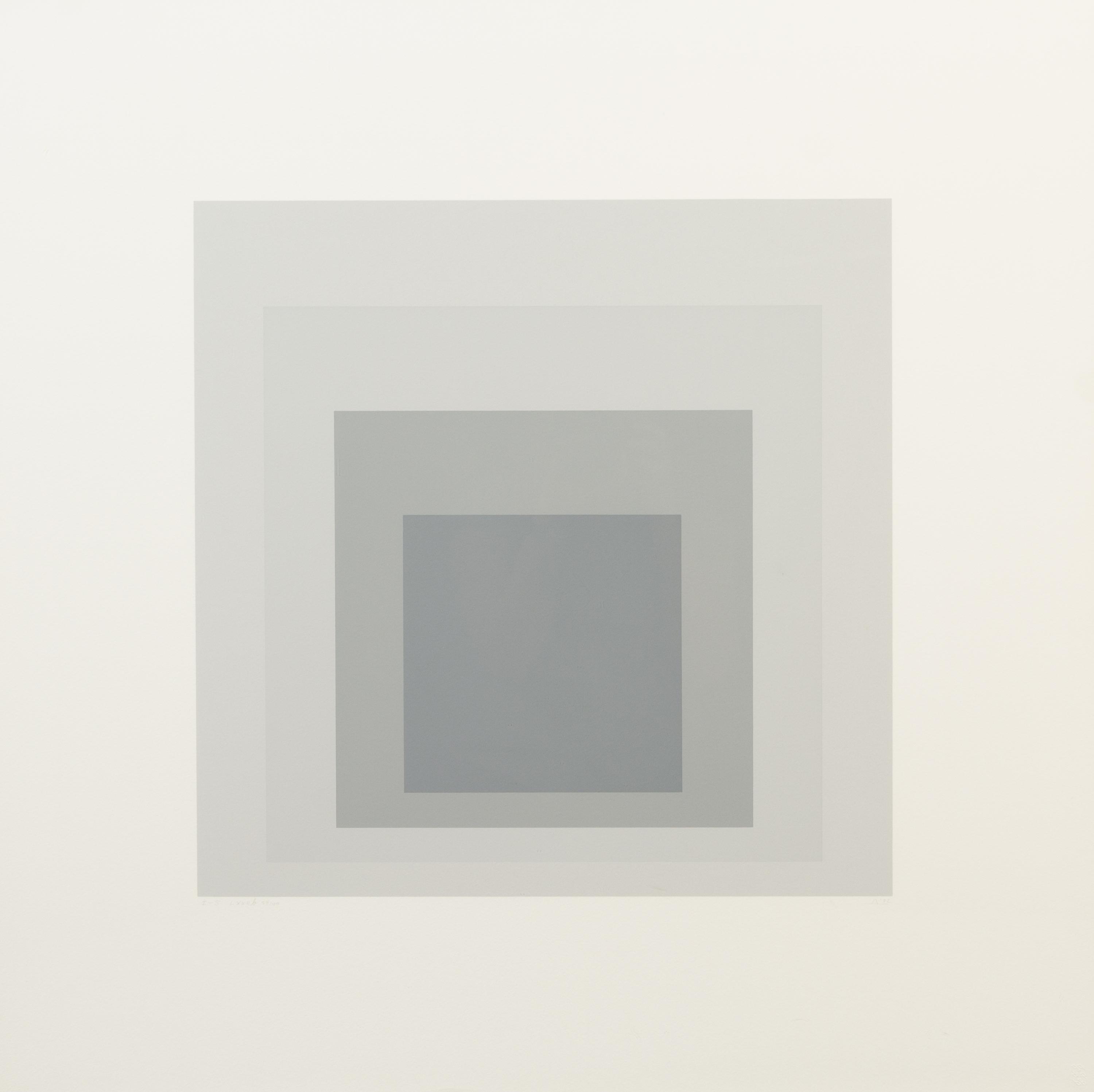 Josef Albers, (American/German, 1888-1976), I-S LXXIIa and I-S LXXIIb, 1972