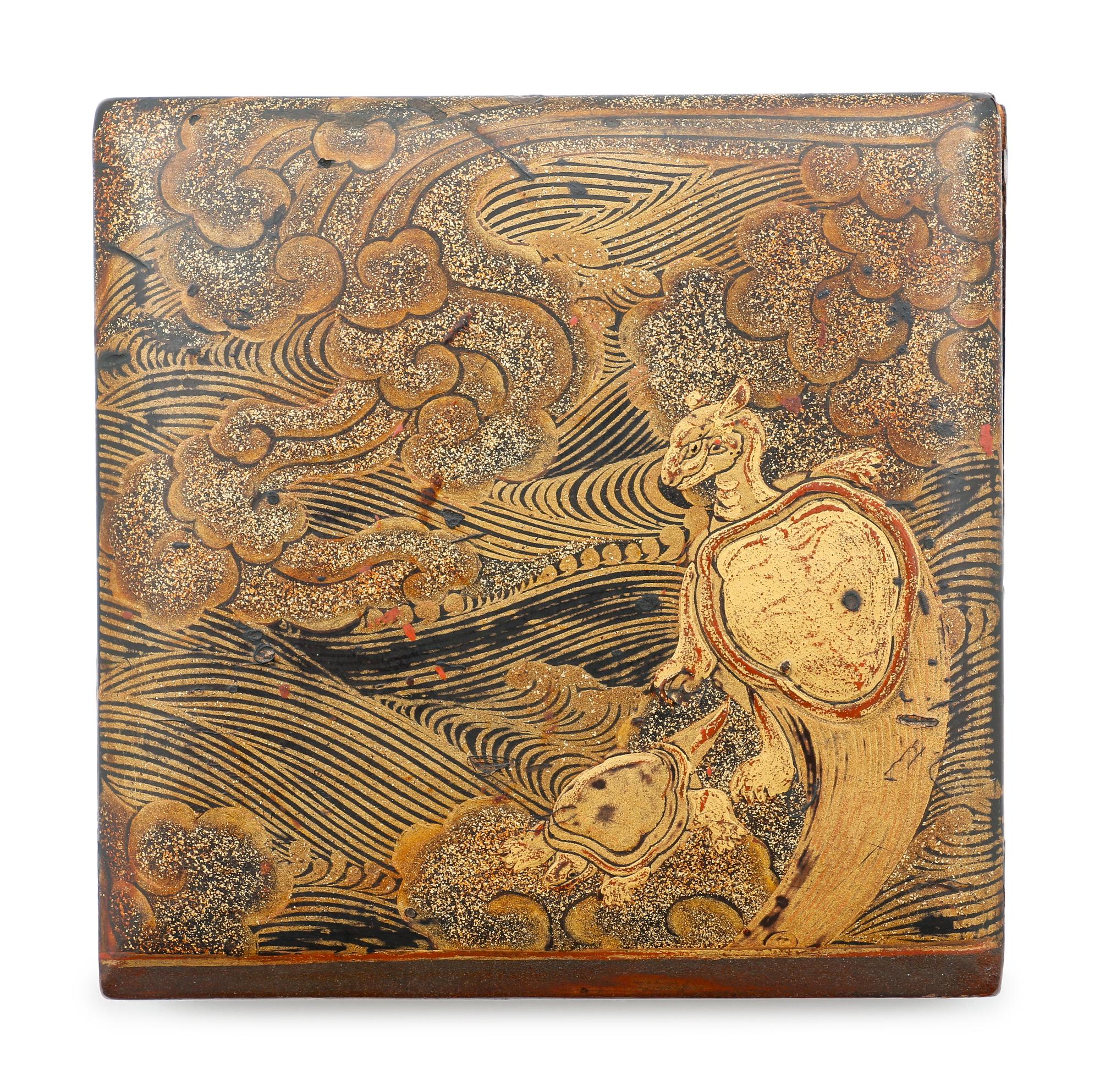 Two Japanese Maki-e Lacquered Boxes and Covers