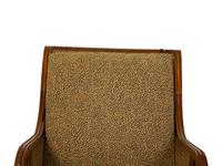 A Regency Style Painted Satinwood Library Chair — 20TH CENTURY