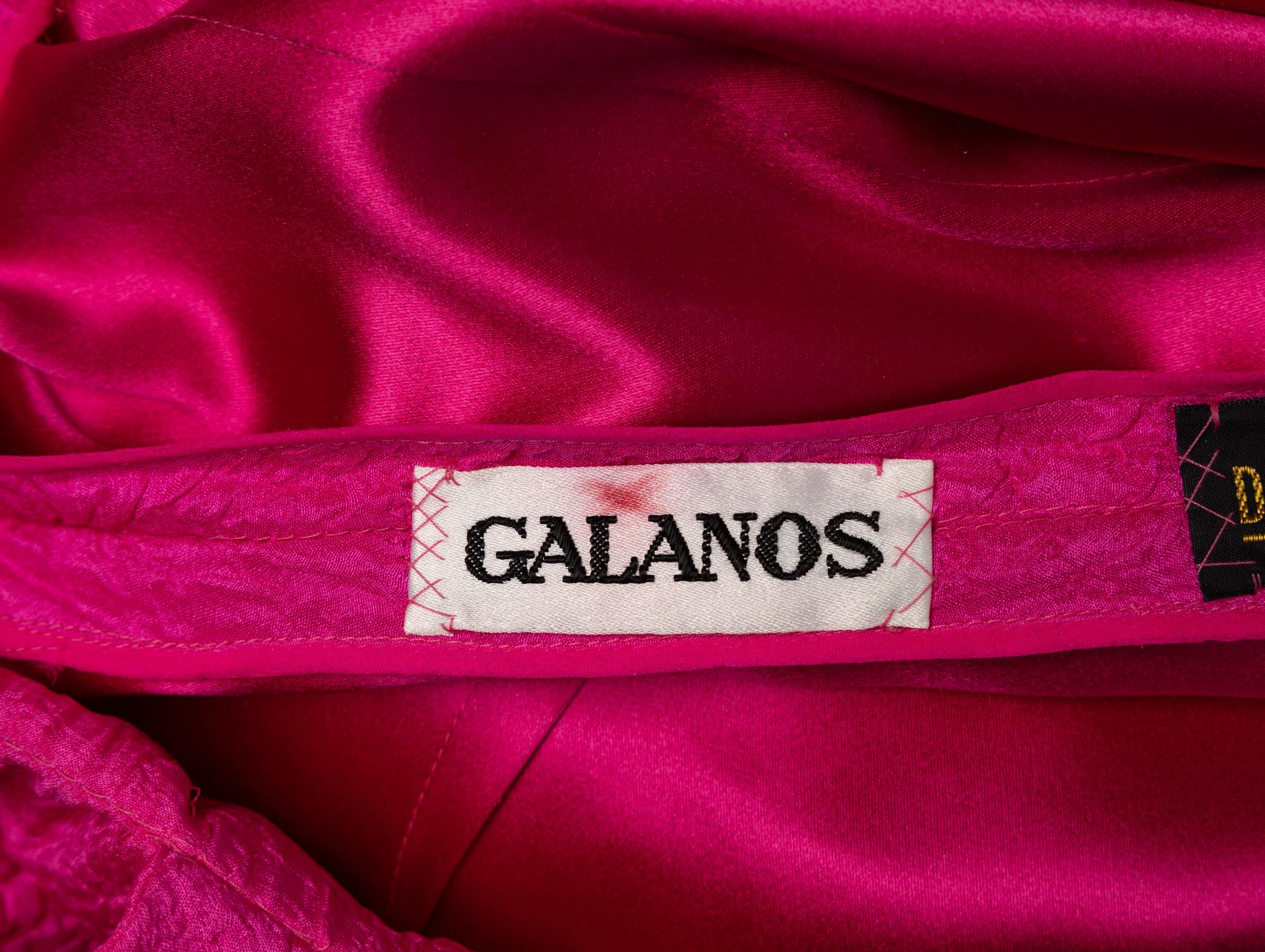 Galanos, Shocking Pink Cocktail Dress