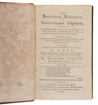 [NATURAL HISTORY]. CURTIS, William (1746-1799) and others. The Botanical Magazine, or, Flower-Garden Displayed... London: Stephen Couchman; W. Curtis, et al, 1797-1816