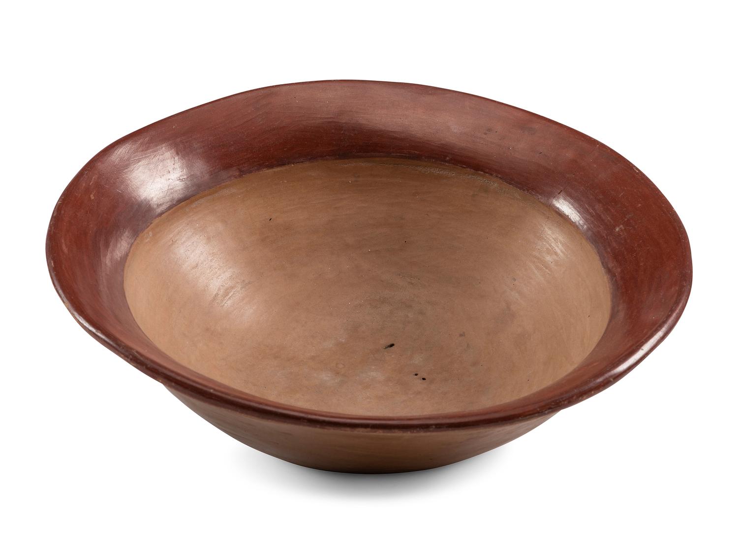Ohkay Owingeh Redware Pottery Bowl