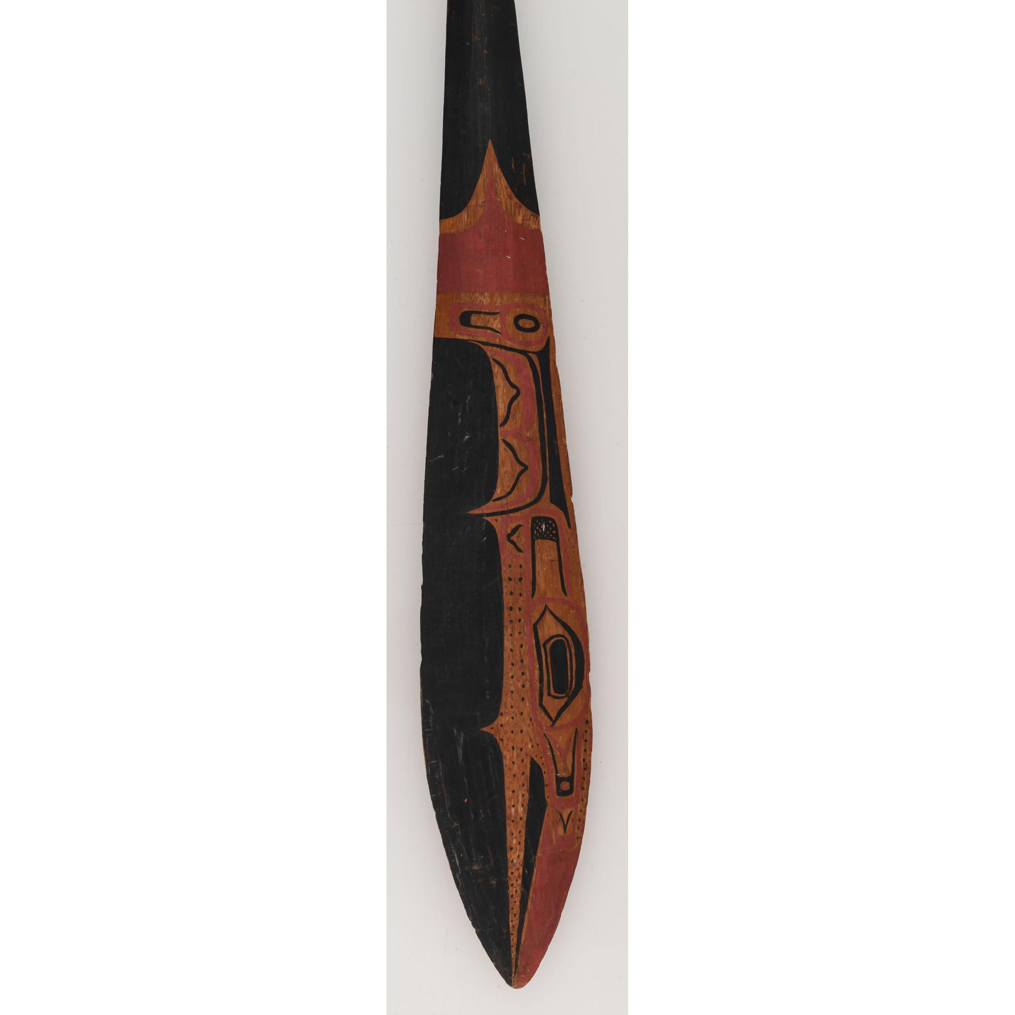 Northwest Coast Painted Paddle