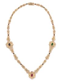 GUCCI, MULTIGEM AND DIAMOND NECKLACE
