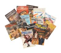 A Group of Vintage Sports Illustrated Magazines Including Jim Brown First Cover Appearance