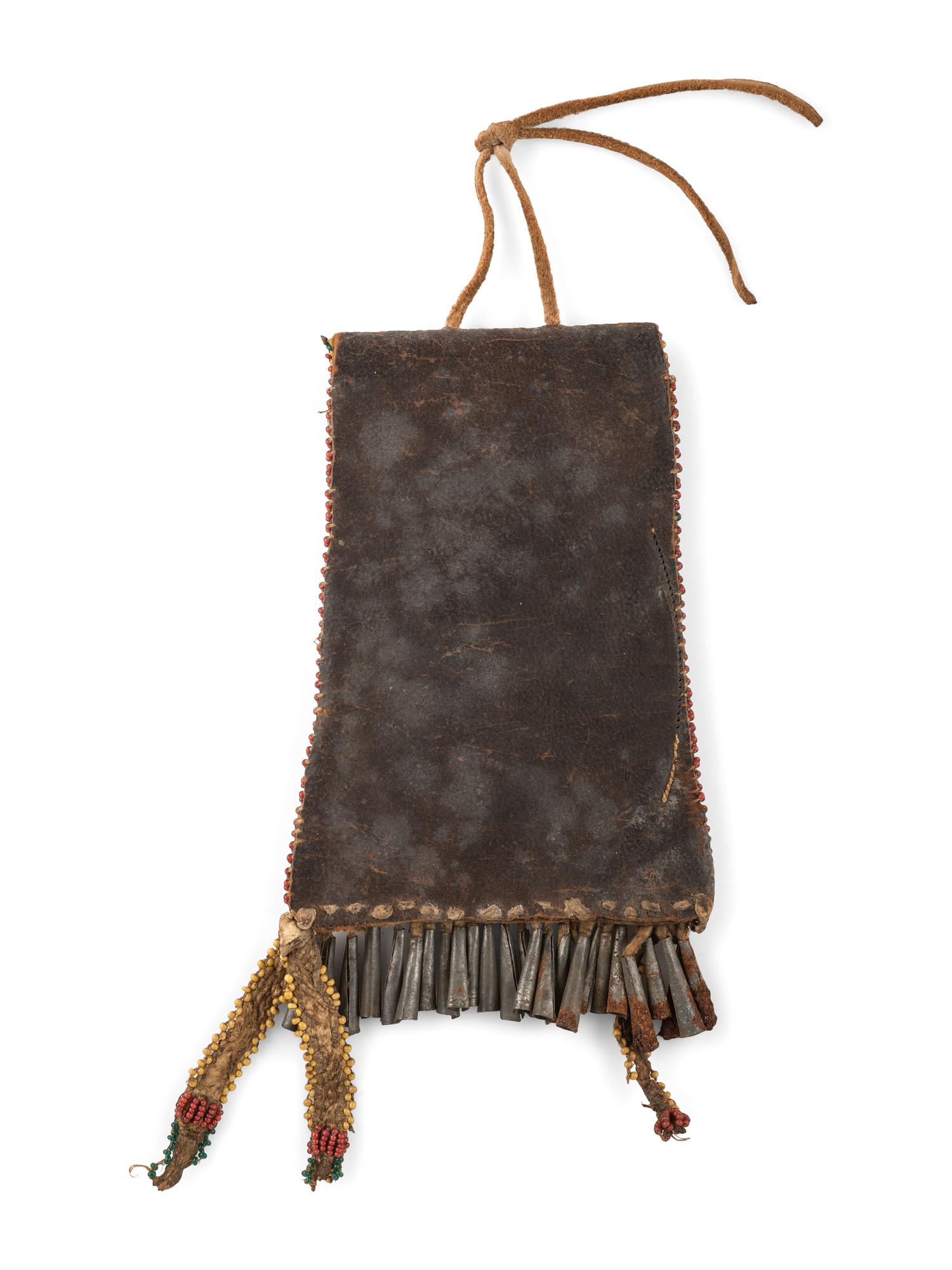 Southern Plains Beaded Hide Strike-a-Light Bag