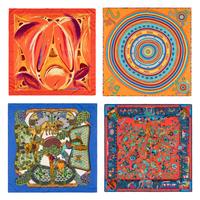 Hermès, Four Silk Scarves 90