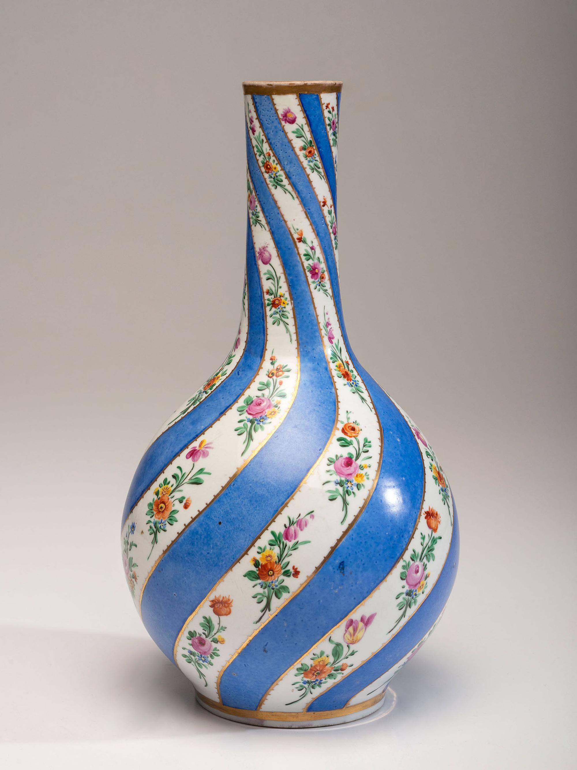 A Turkish Iznik Bottle Vase in the French Taste
