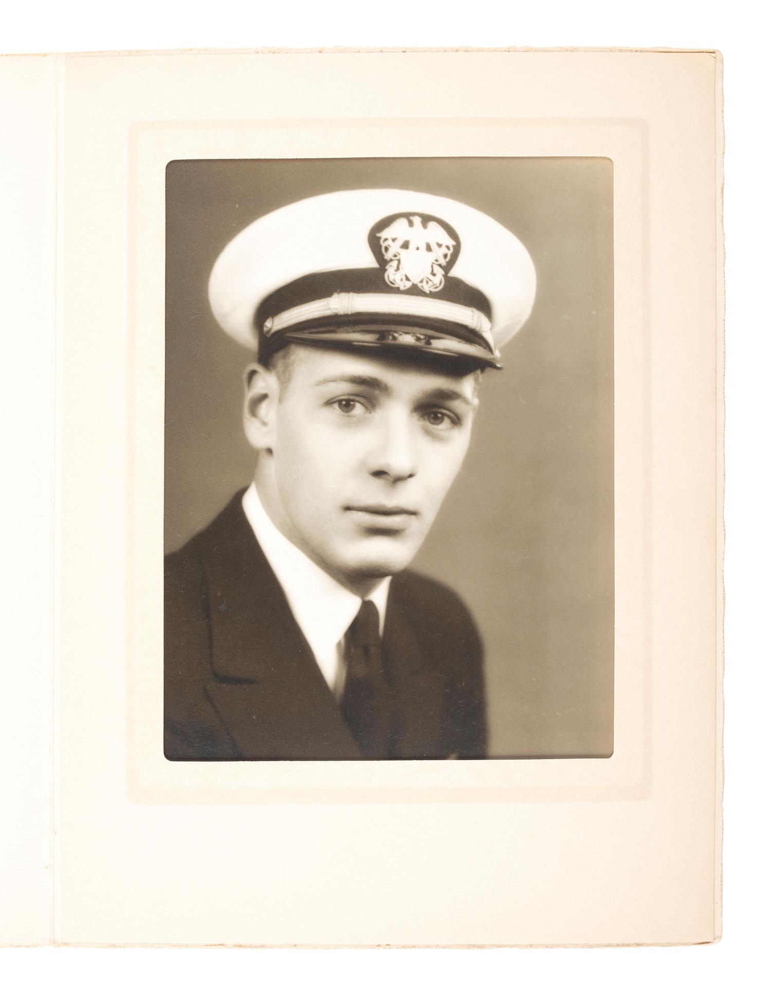 [WORLD WAR II]. Archive of photographs, documents, and ephemera identified to Lieut. Cmdr. Hurst.