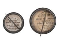 [ROOSEVELT, Theodore (1858-1919)]. A group of 2 "Stand Pat" campaign buttons from 1900.