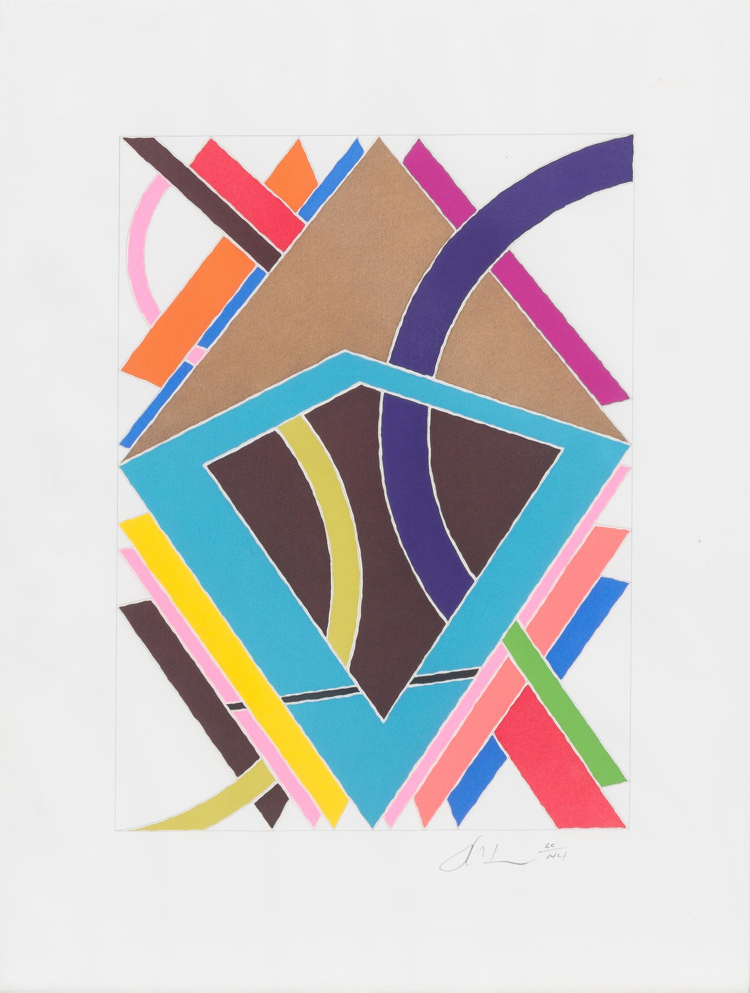 William T. Williams, (American, b. 1942), HKL Portfolio, 1970 (suite of 4)
