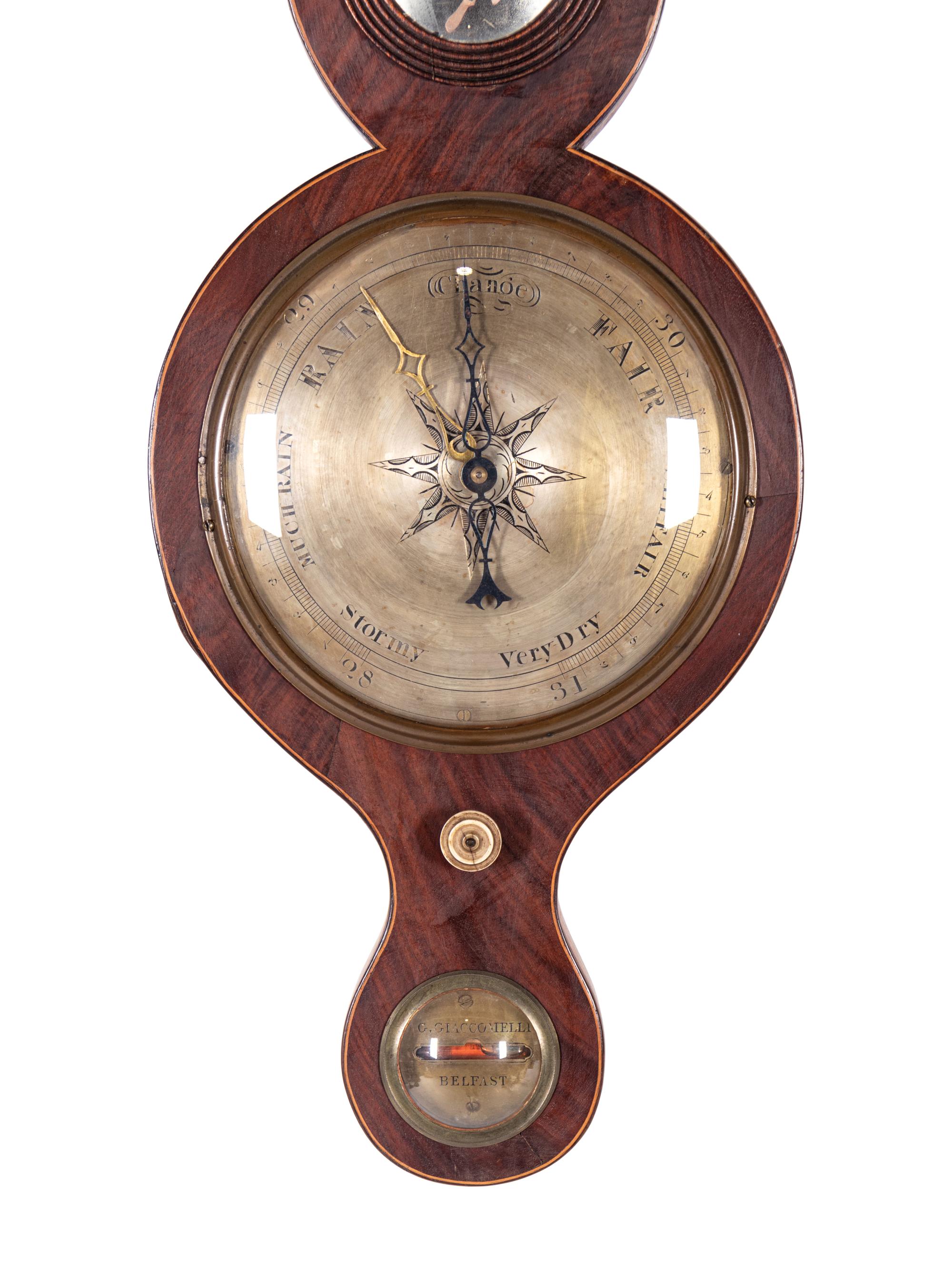 An Irish Regency Wheel Barometer