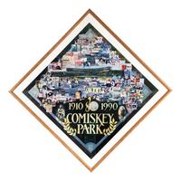 A Group of Framed Chicago White Sox Displays From Original Comiskey Park,
