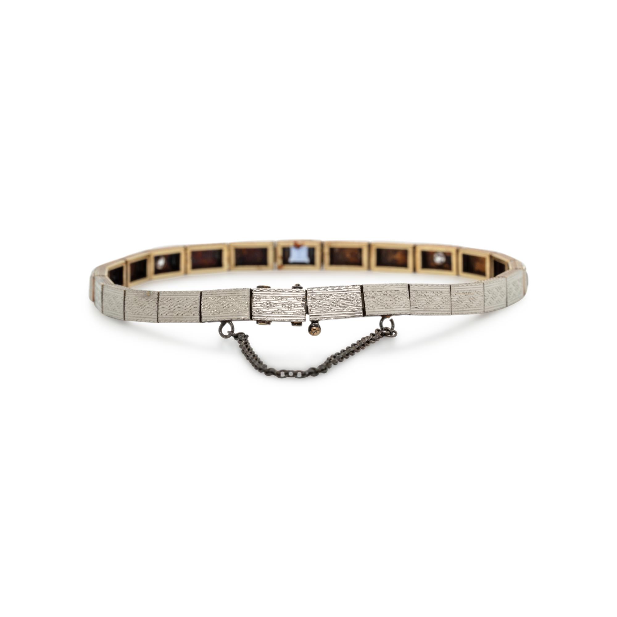 SAPPHIRE AND DIAMOND BRACELET