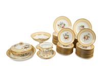 An English Porcelain Dinner Service — 19TH CENTURY