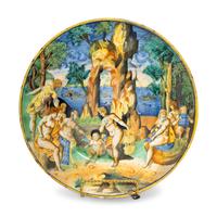 An Urbino Istoriato Majolica Charger