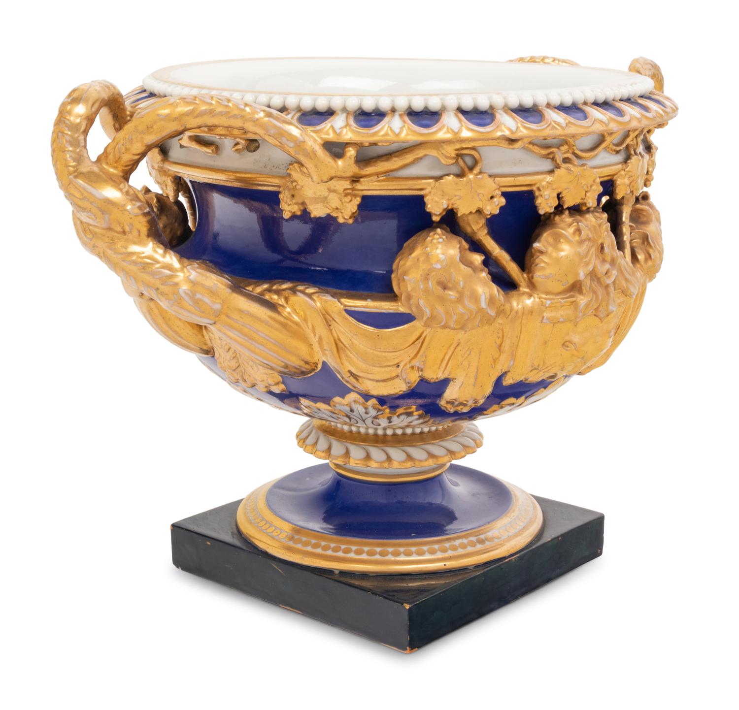 An English Porcelain Model of the Warwick Vase