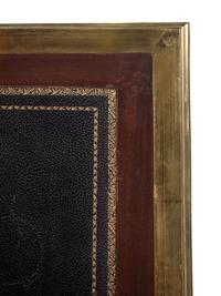 A Louis XVI Style Gilt Bronze Mounted Mahogany Pedestal Desk