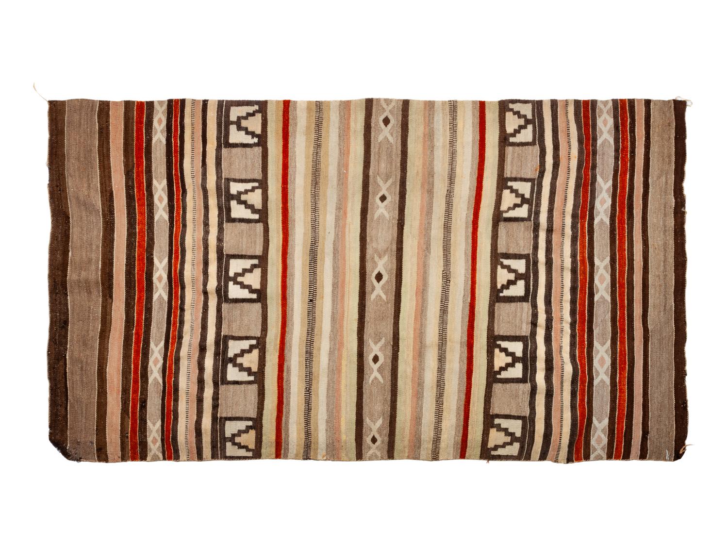 Two Navajo Banded Rugs, Possibly Chinle