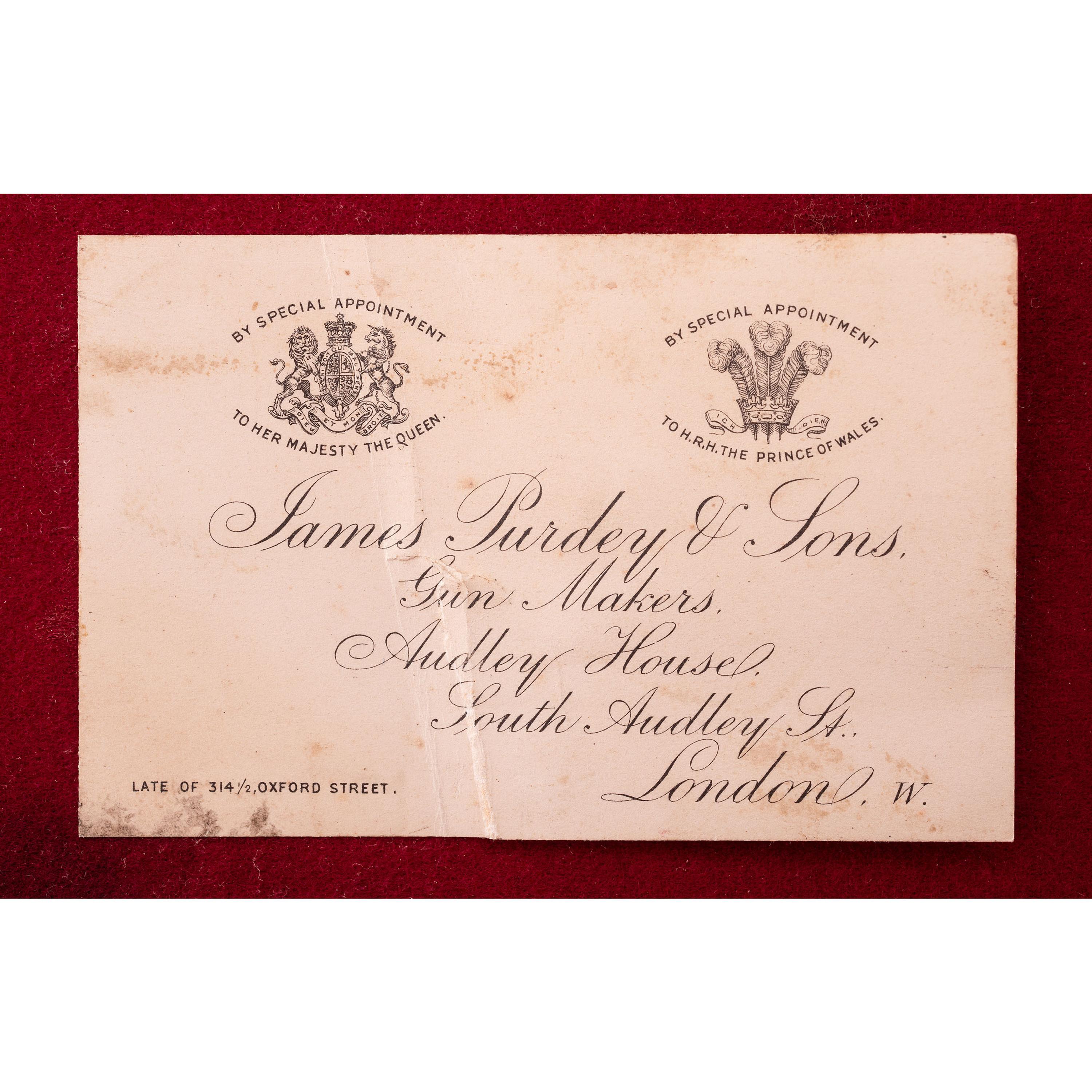 **J. Purdey & Sons Best Quality Comprised Pair of 12 Gauge Shotguns