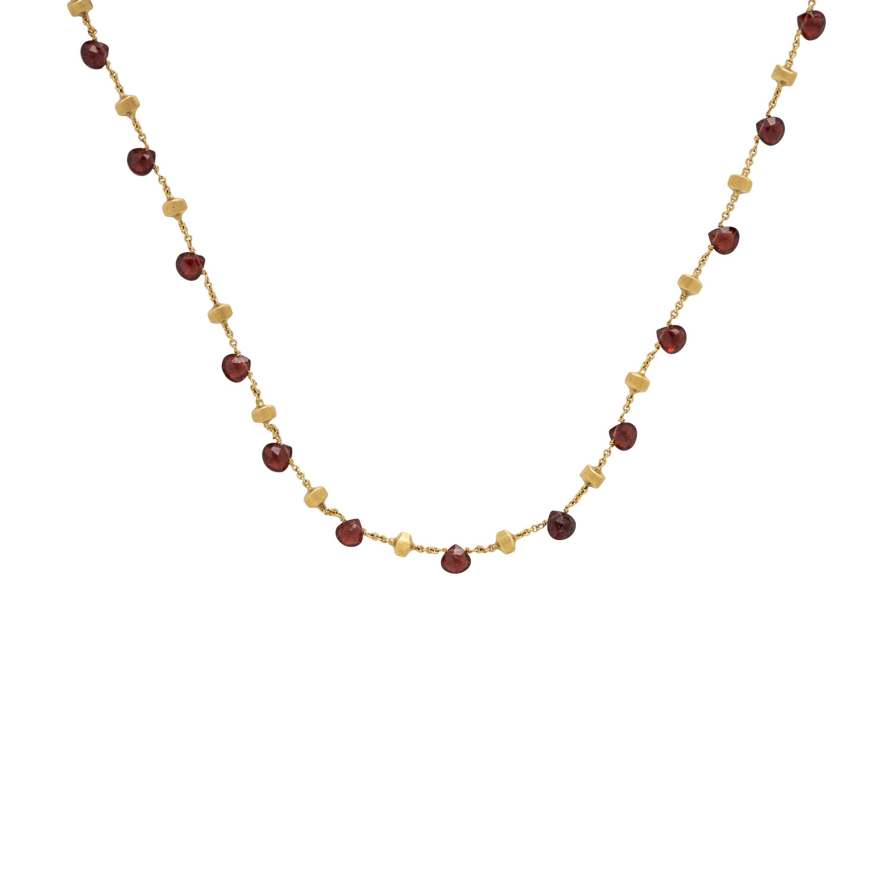 Marco Bicego, 'Paradise', Garnet and Yellow Gold Necklace