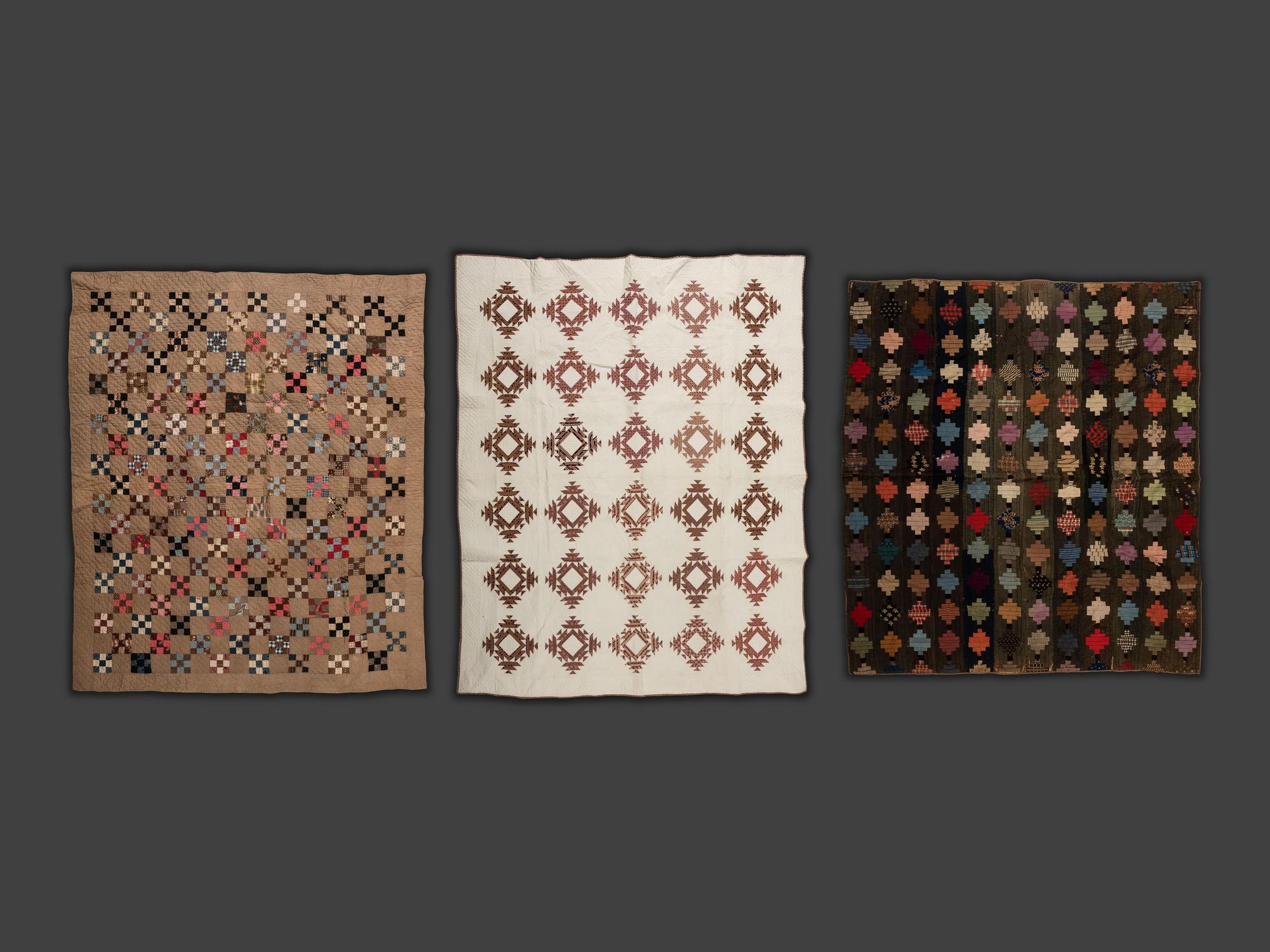 Three Patchwork Quilts
