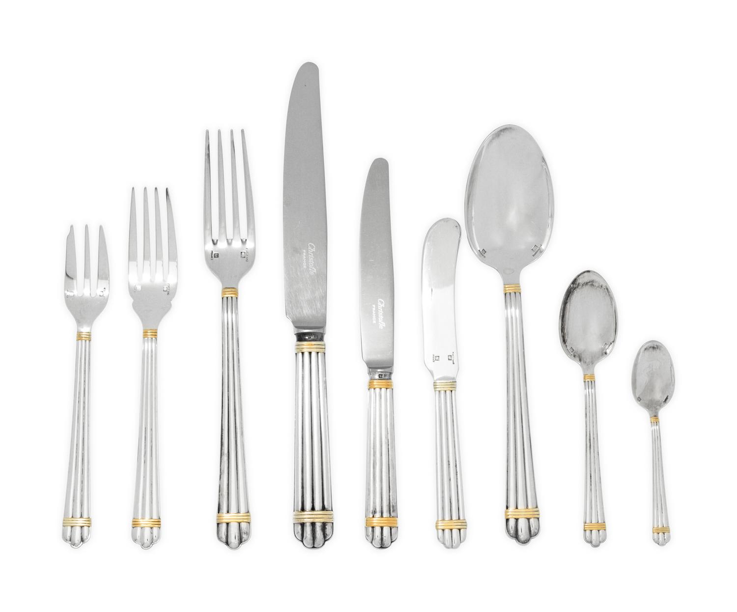 A French Silver-Plate Flatware Service