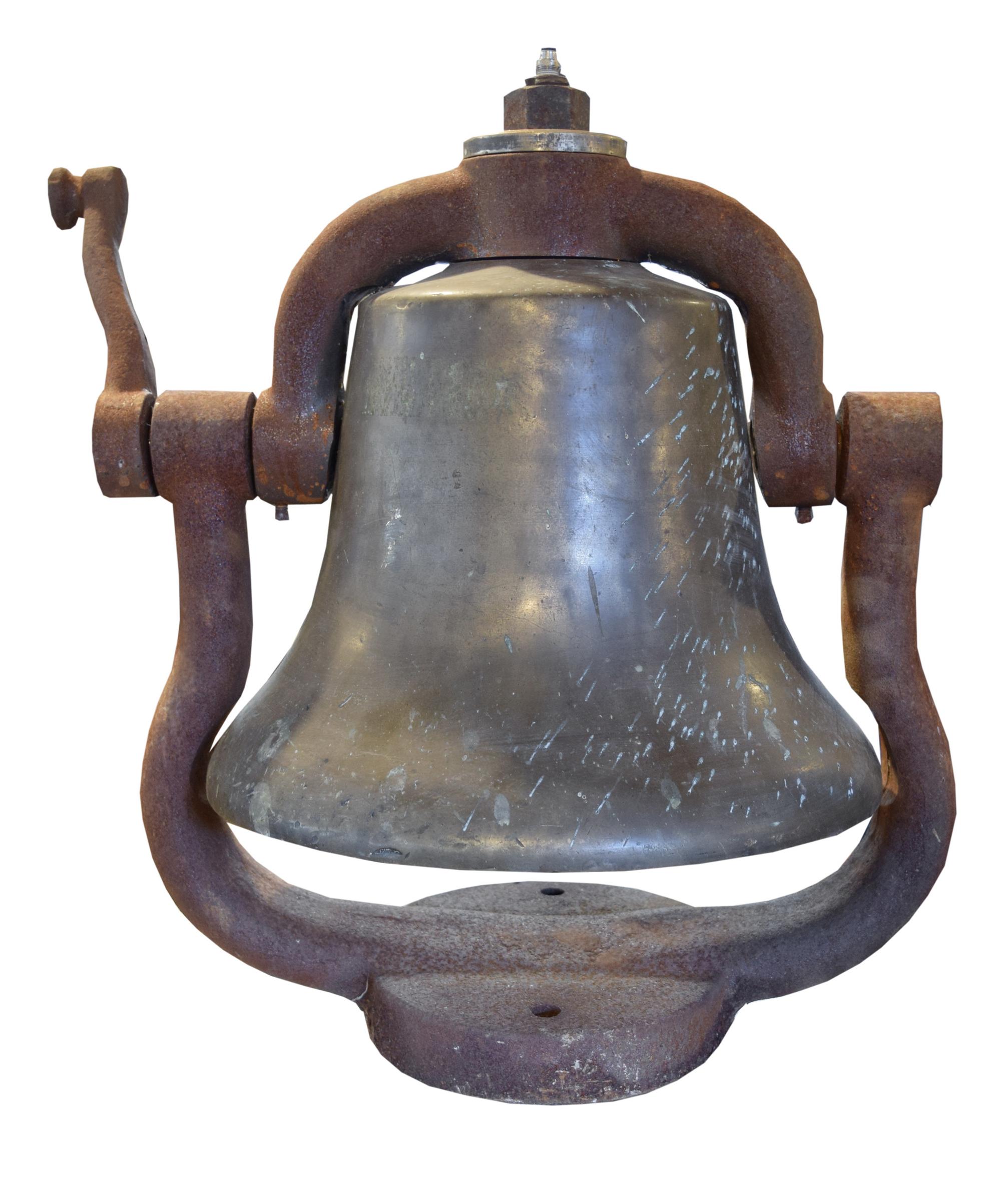 A Bronze Locomotive Bell 15" W x 12.5" D x 18.5" H — United States, Circa 1900