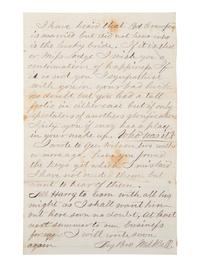 [KANSAS] -- [NATIVE AMERICANS]. 6 page ALS from Fort Lincoln, KS, 18 June 1867.