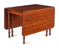 A Federal Style Cherrywood Drop-Leaf Dining Table