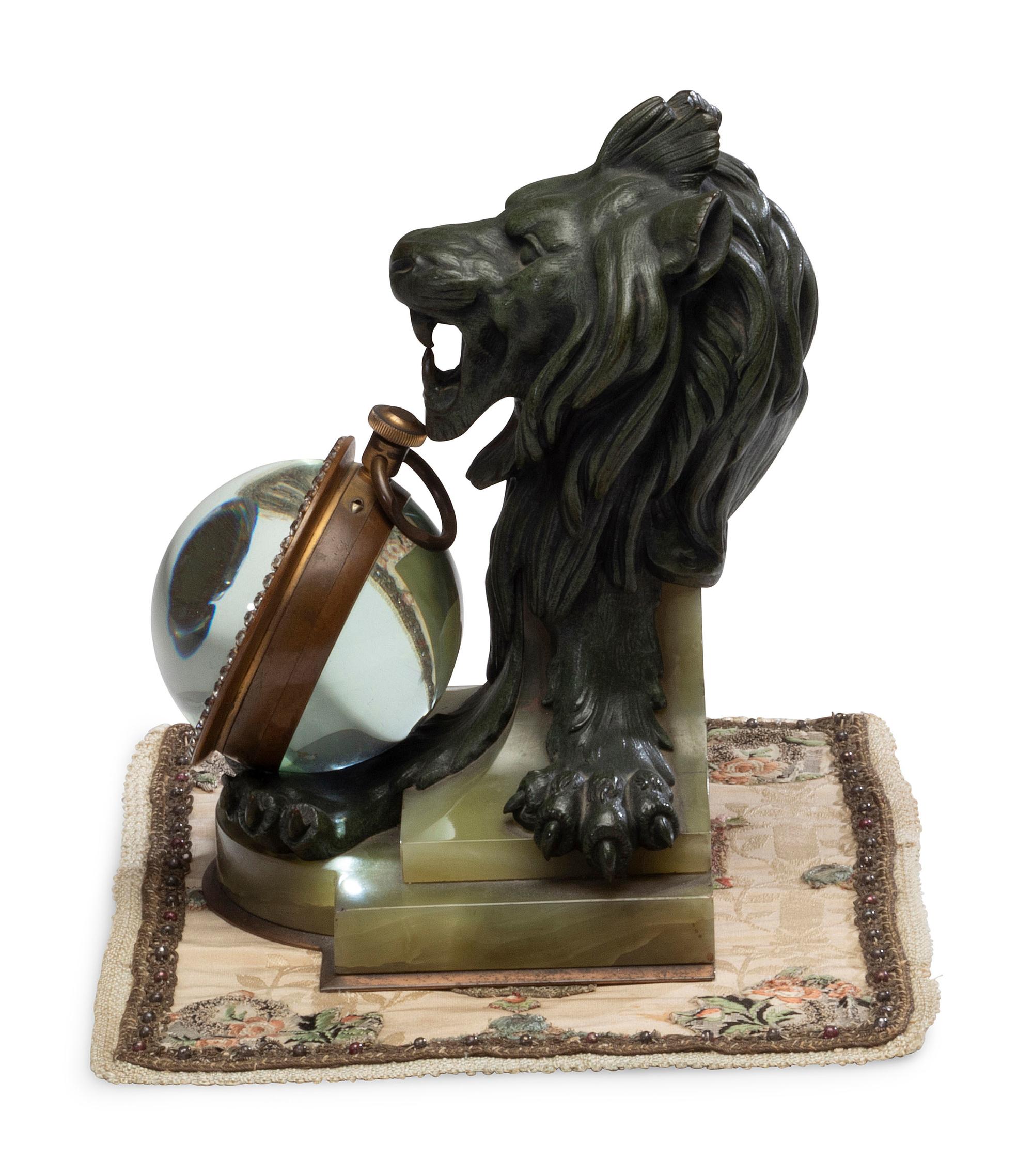A Waltham 8-Day Paperweight Clock