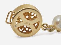 A Set of Yellow Gold and Organic Gemstone Jewelry