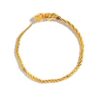 A Large Hellenistic Gold Hoop Earring with a Lion-Head Terminal