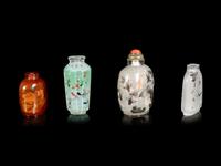 Four Chinese Inside Painted Glass Snuff Bottles
