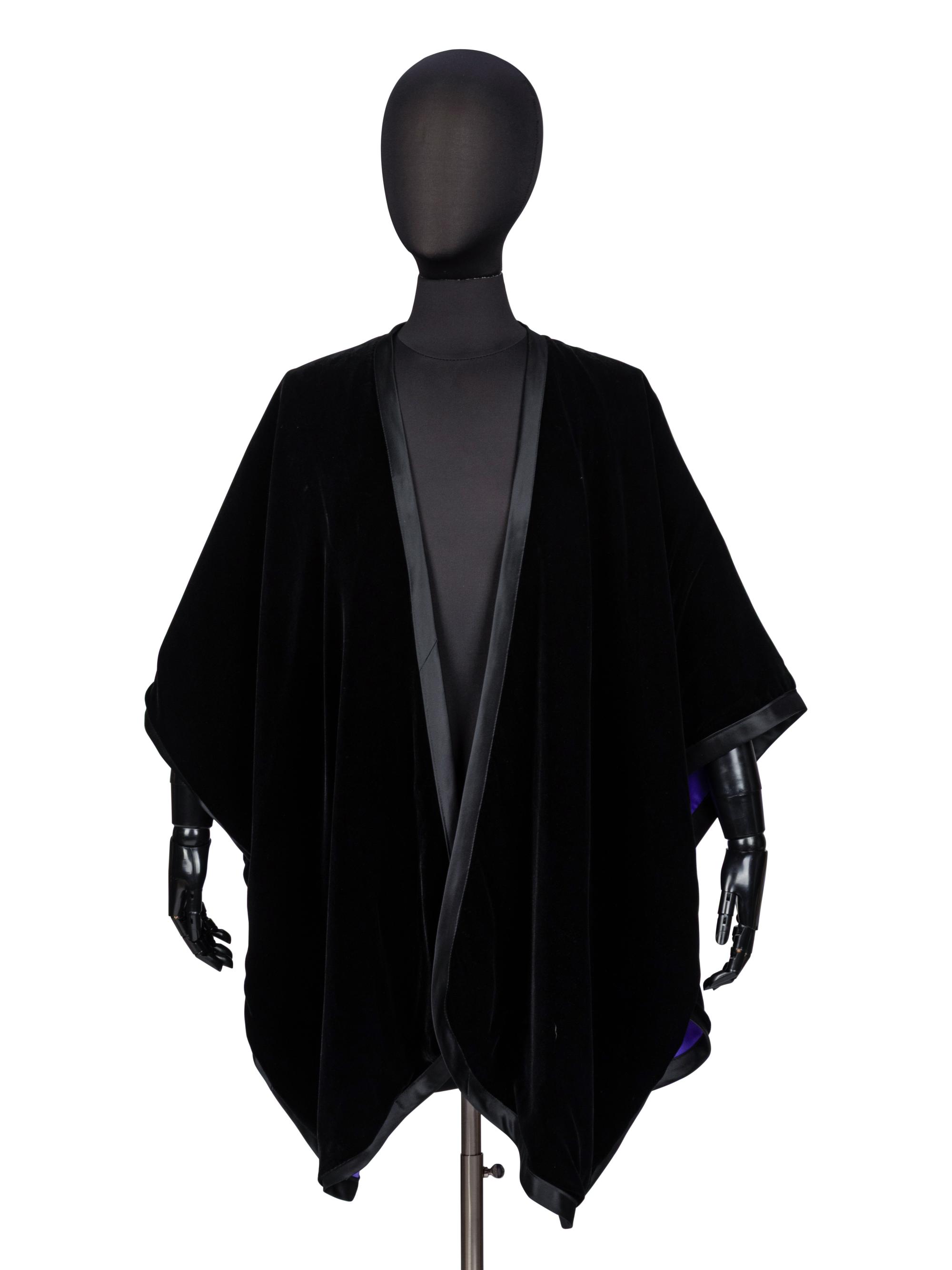 Attributed to Yves Saint Laurent, Velvet Cape