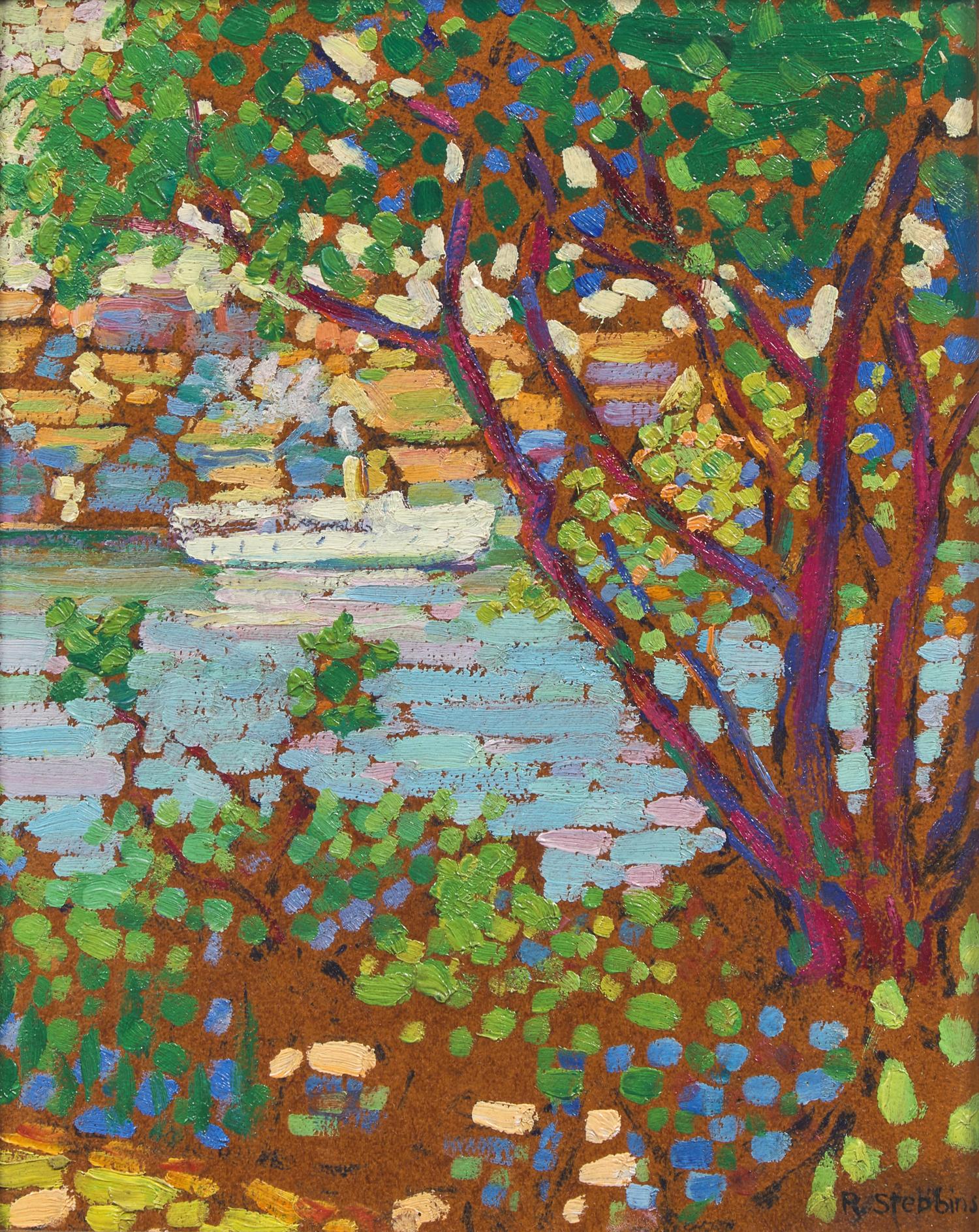 Tree by the Lake (with Sketch of a Landscape verso); together with a companion (2)