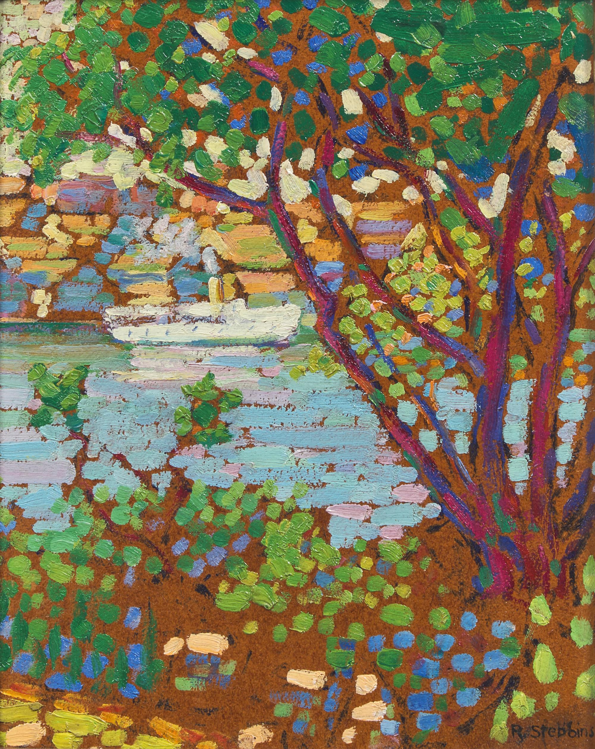 Tree by the Lake (with Sketch of a Landscape verso); together with a companion (2)