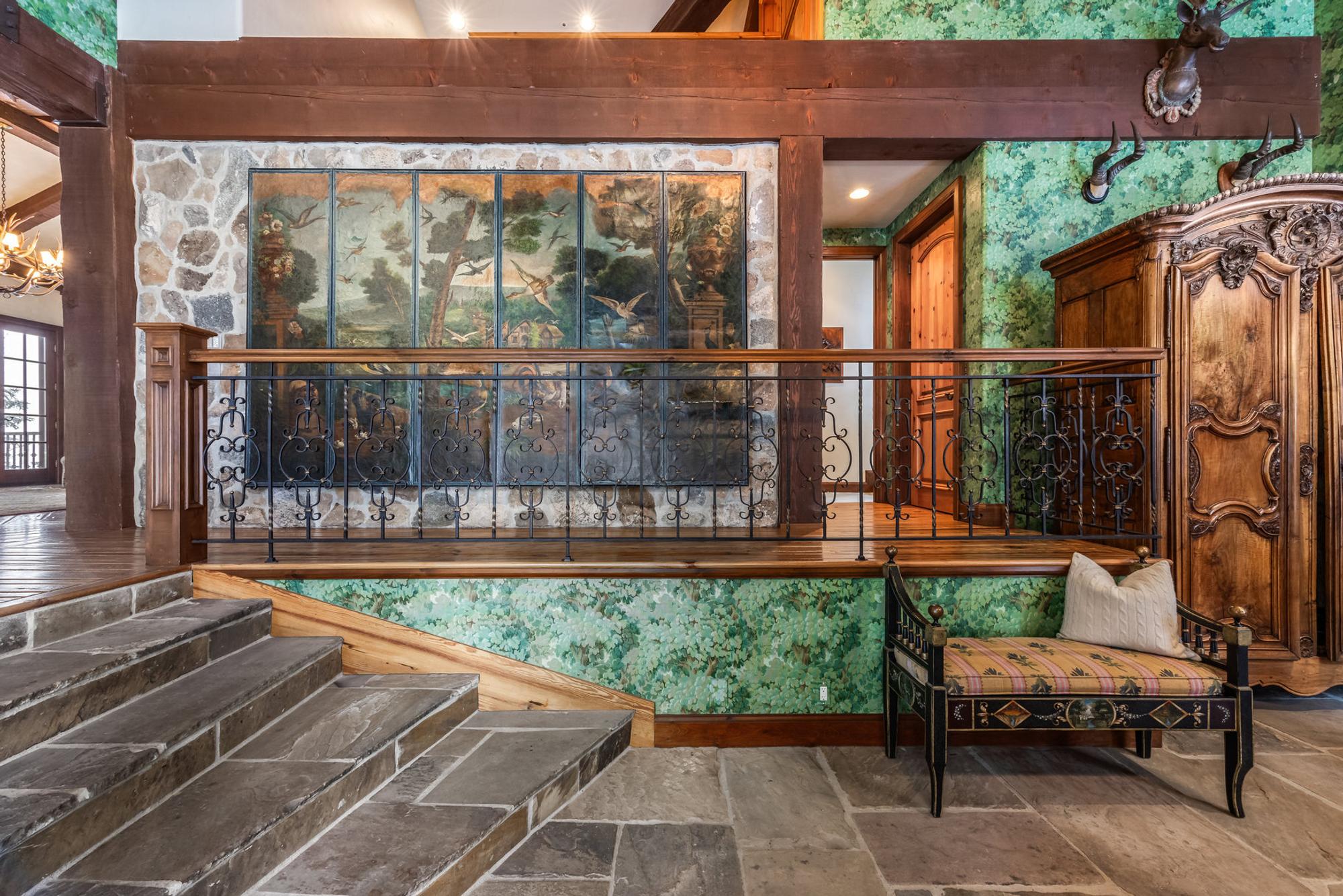 Italian, 19th Century — Still Life of Fruits in a Landscape