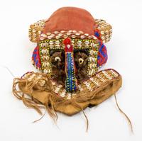 A Kuba Mashamboy Mask Height 12 inches.