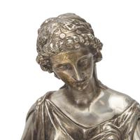 After Anatole J. Guillot (French, 1865-1911), A Bronze Figure of a Neoclassical Seated Lady with Pitcher