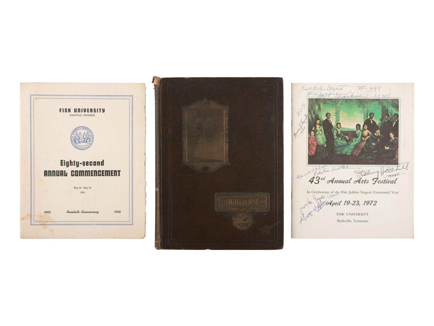 [African-Americana] Programs, Directories, and Yearbook from Fisk University and Miles College