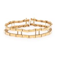 Yellow Gold Bamboo Bracelet Jacket