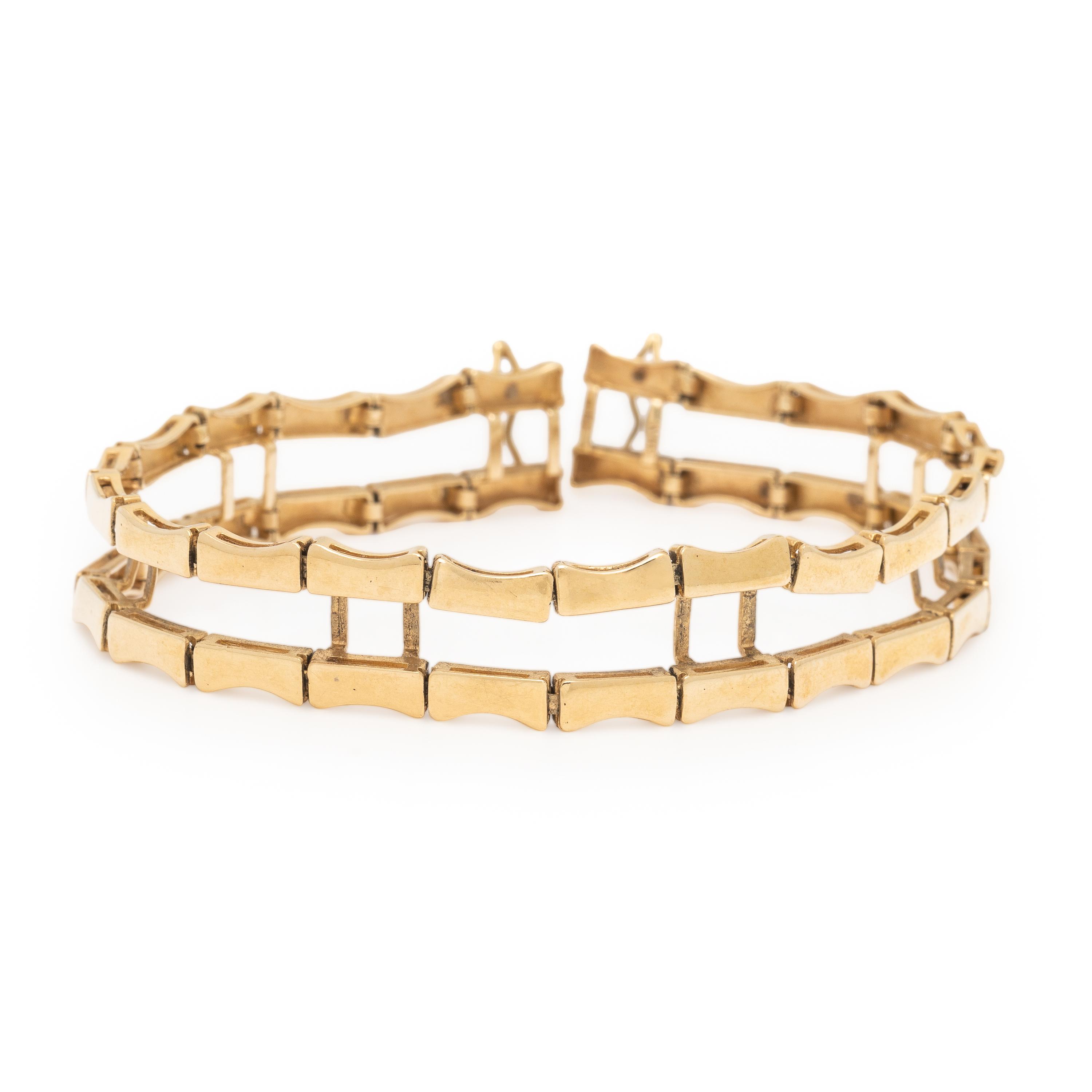 Yellow Gold Bamboo Bracelet Jacket