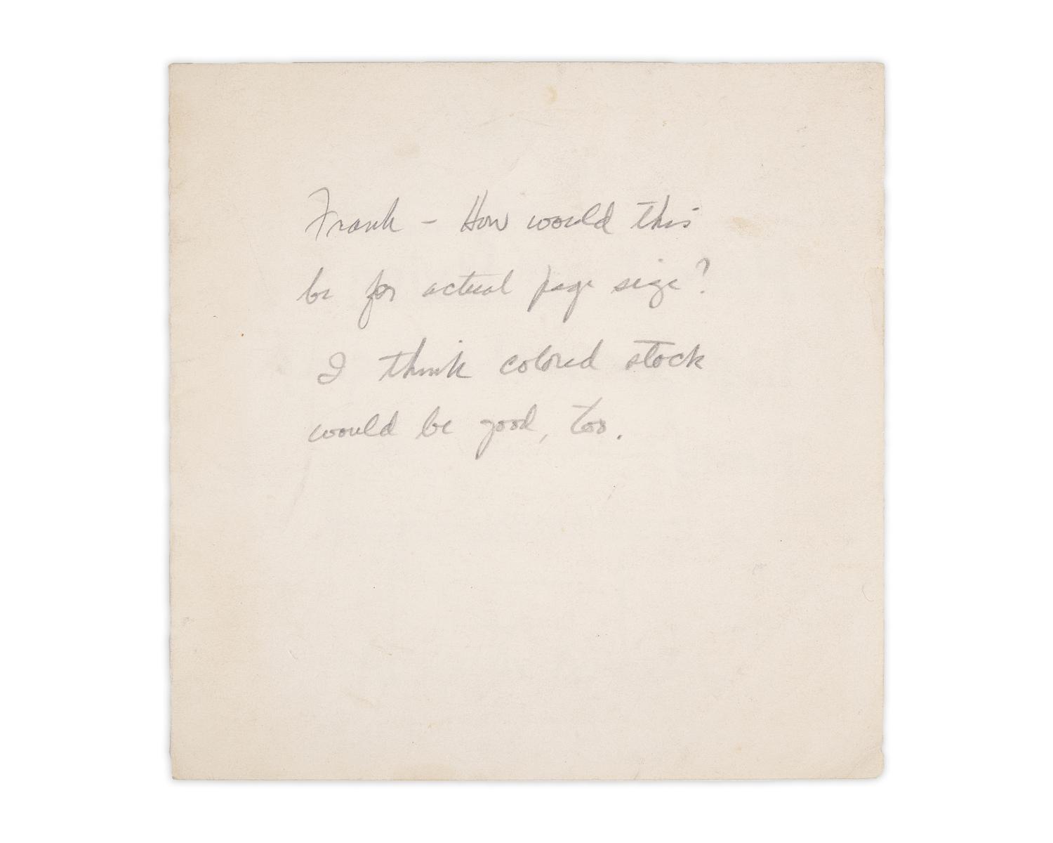 Schulz, Charles. Manuscript Mock-Up, Inscribed With Original Drawing