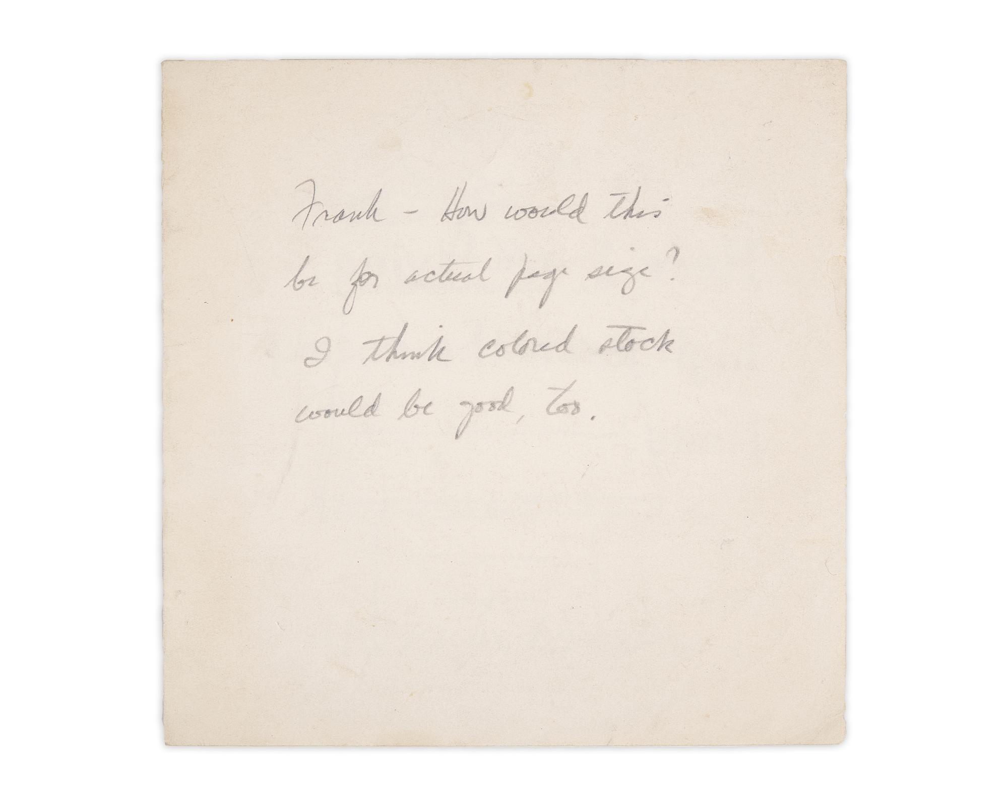 Schulz, Charles. Manuscript Mock-Up, Inscribed With Original Drawing
