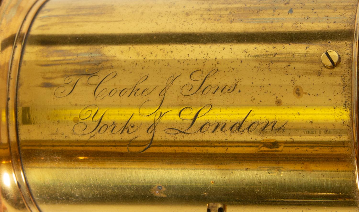 An English Brass Telescope by Cooke and Sons, York-London