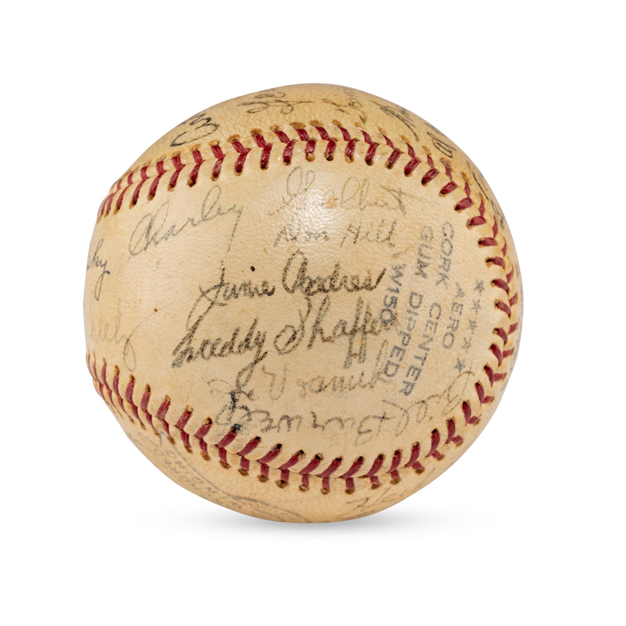 A 1941 Louisville Colonels Team Signed Autograph Baseball