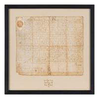 [Washington, George (1732-1799)]. Fairfax, Thomas, Lord (1693-1781). Manuscript document signed ("Fairfax"), 4 May 1754.